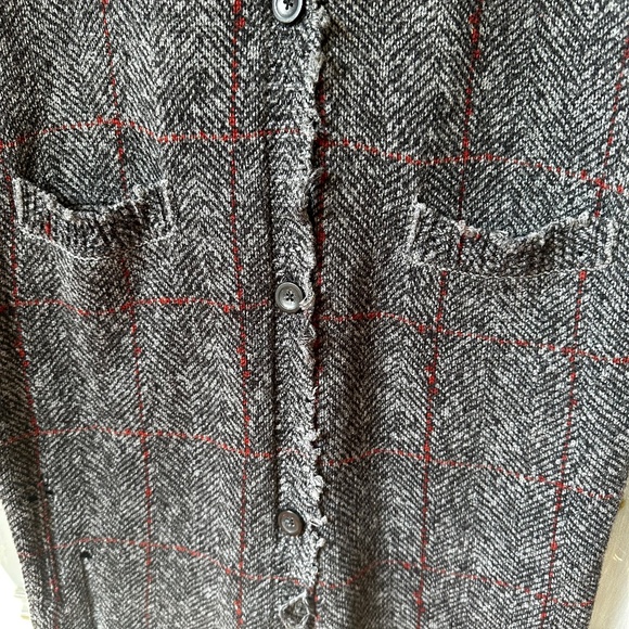 R13 Gray Distressed Long Cardigan - Picture 12 of 16